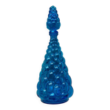 Blue glass bottle from Empoli, Italy