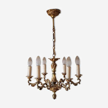 Lustre en bronze style Louis XV