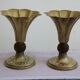 Pair of golden candle holders