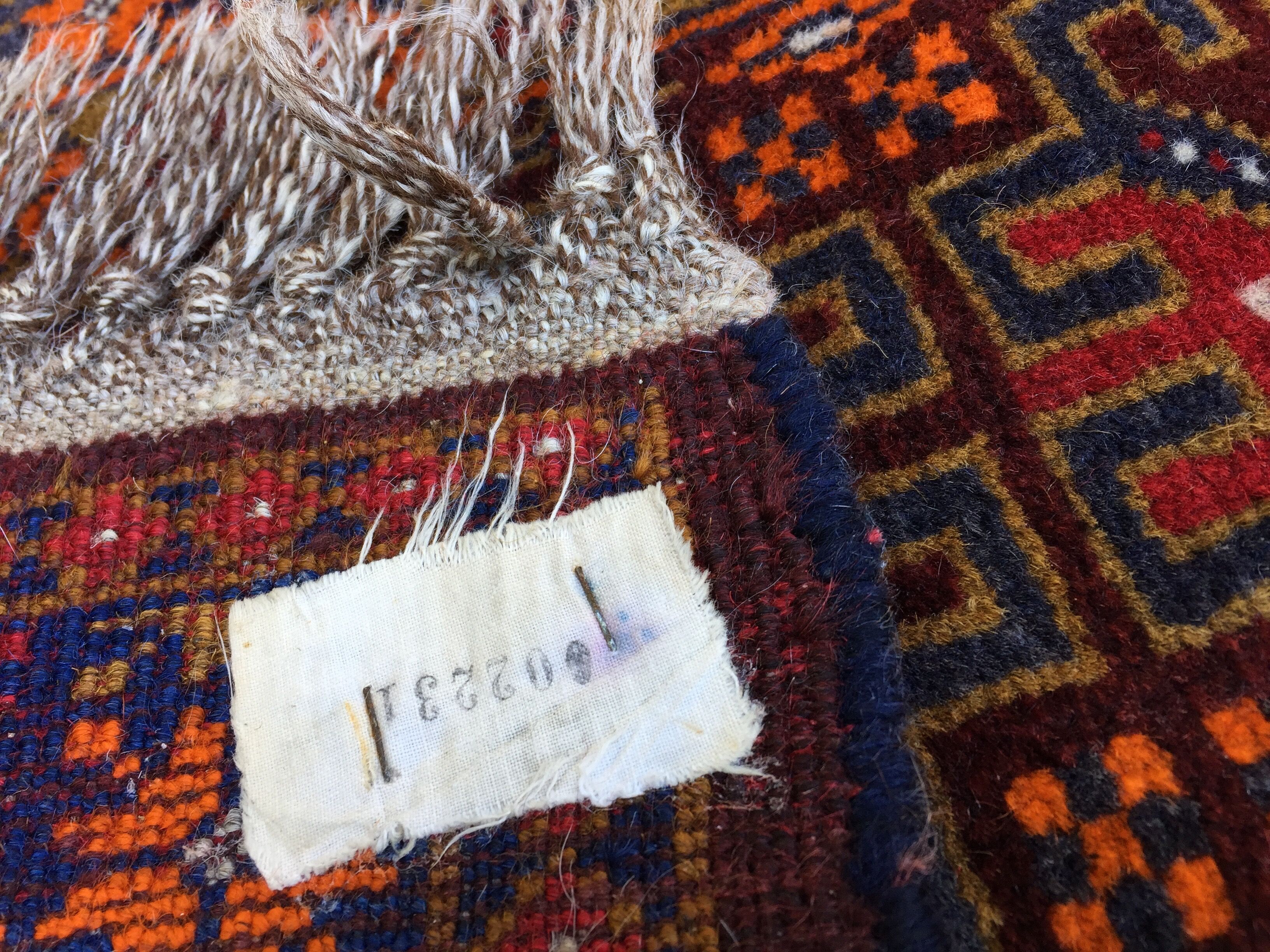 Small oriental wool rug - 80 x 46cm