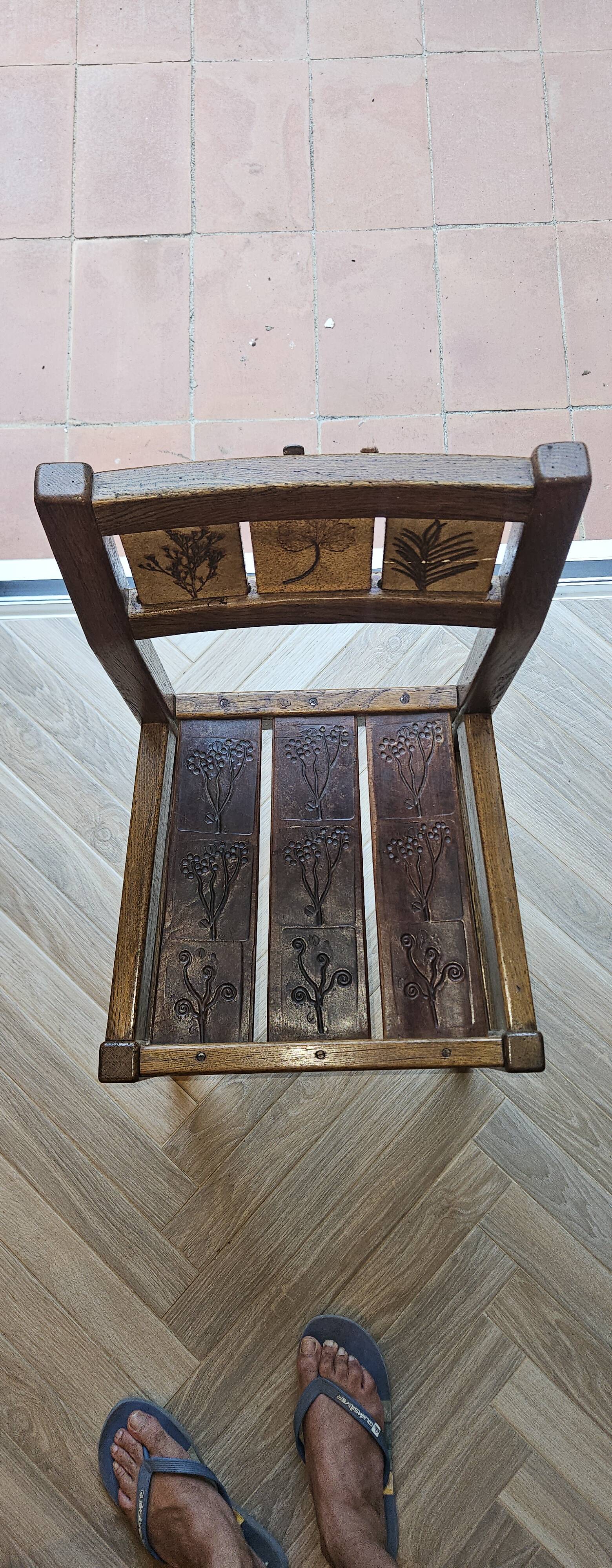 Roger Capron – Ensemble table de salle à manger et 4 chaises