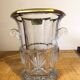 Lorraine crystal champagne bucket with 24 carat gold coating