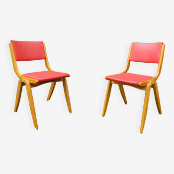 Pair of Mid-Century Boomerang Chairs