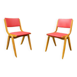 Paire de chaises Boomerang Mid-Century