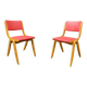Pair of Mid-Century Boomerang Chairs