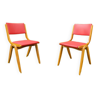 Pair of Mid-Century Boomerang Chairs