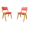 Pair of Mid-Century Boomerang Chairs