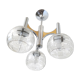 Seventies Targetti Sankey 3-globe suspension