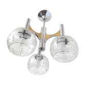 Seventies Targetti Sankey 3-globe suspension