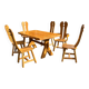 De puydt brutalist dining room set 1970