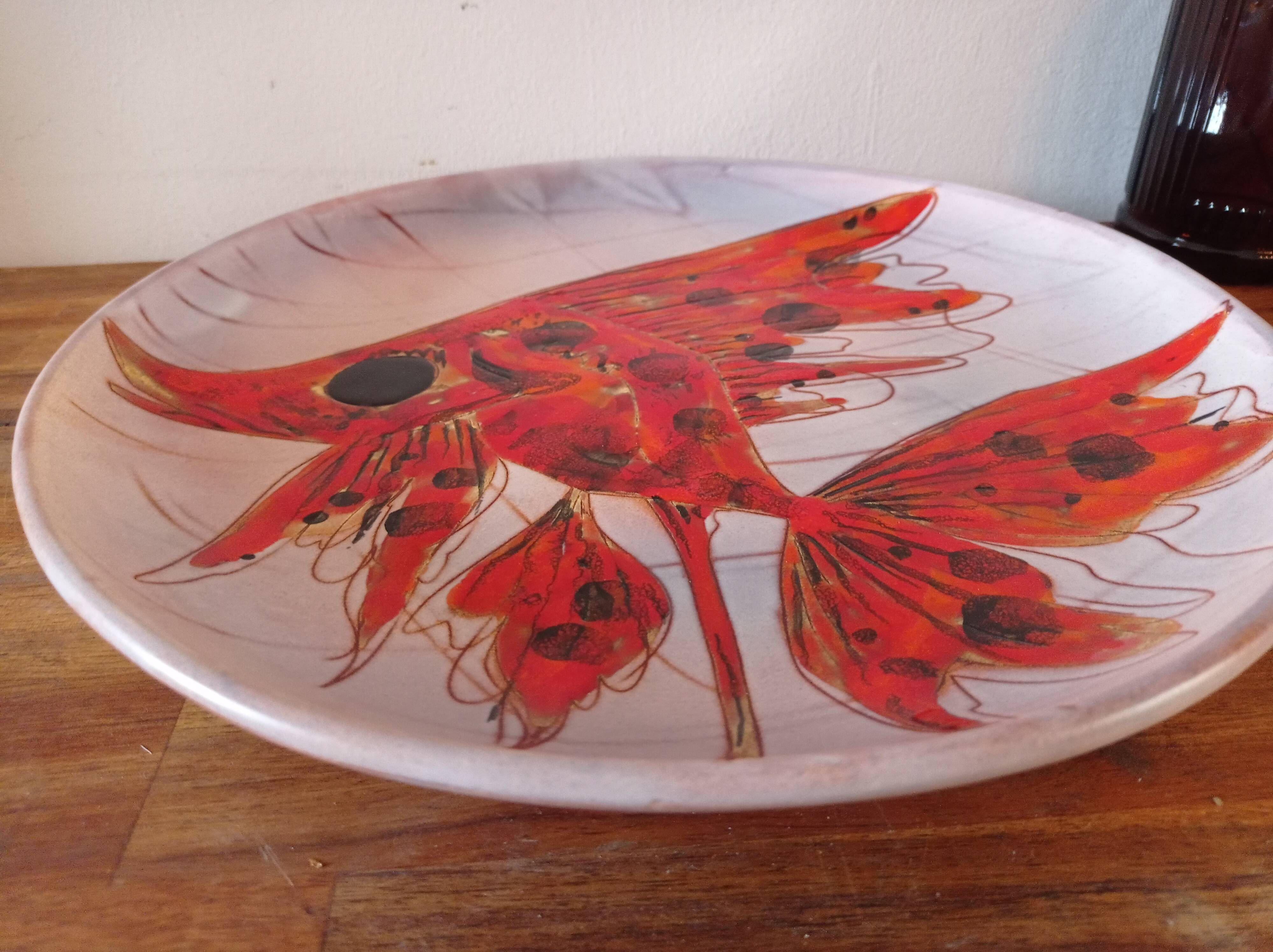 Plat Monique Brunner, Vallauris, ⌀ 32 cms
