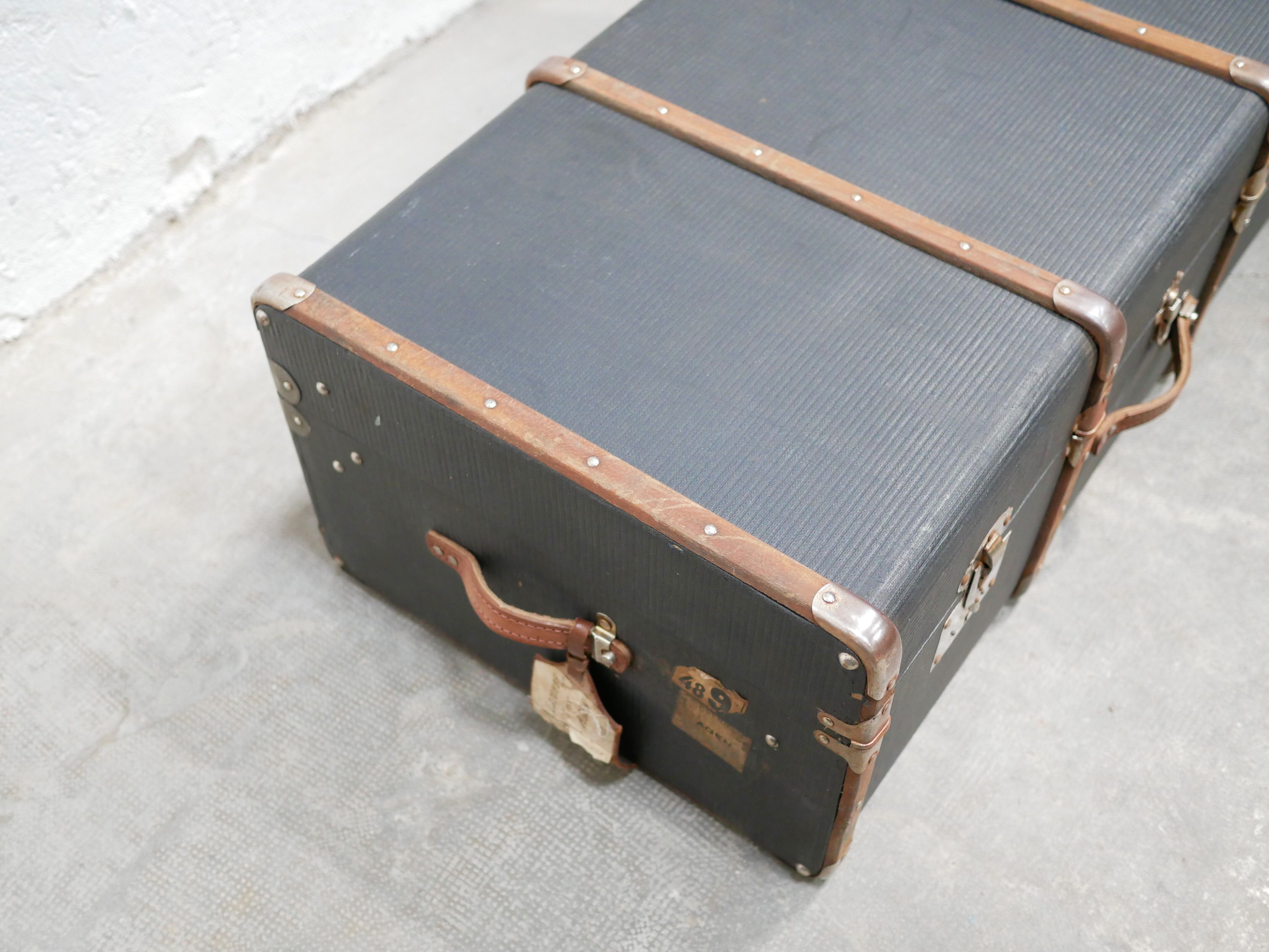 Vintage suitcase storage trunk