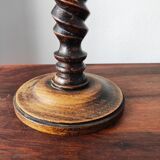 Vintage French lamp 1950/60 in turned wood