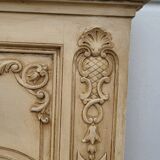 Antique mirror 180 cm – Louis XVI style – Wooden floral sculptures