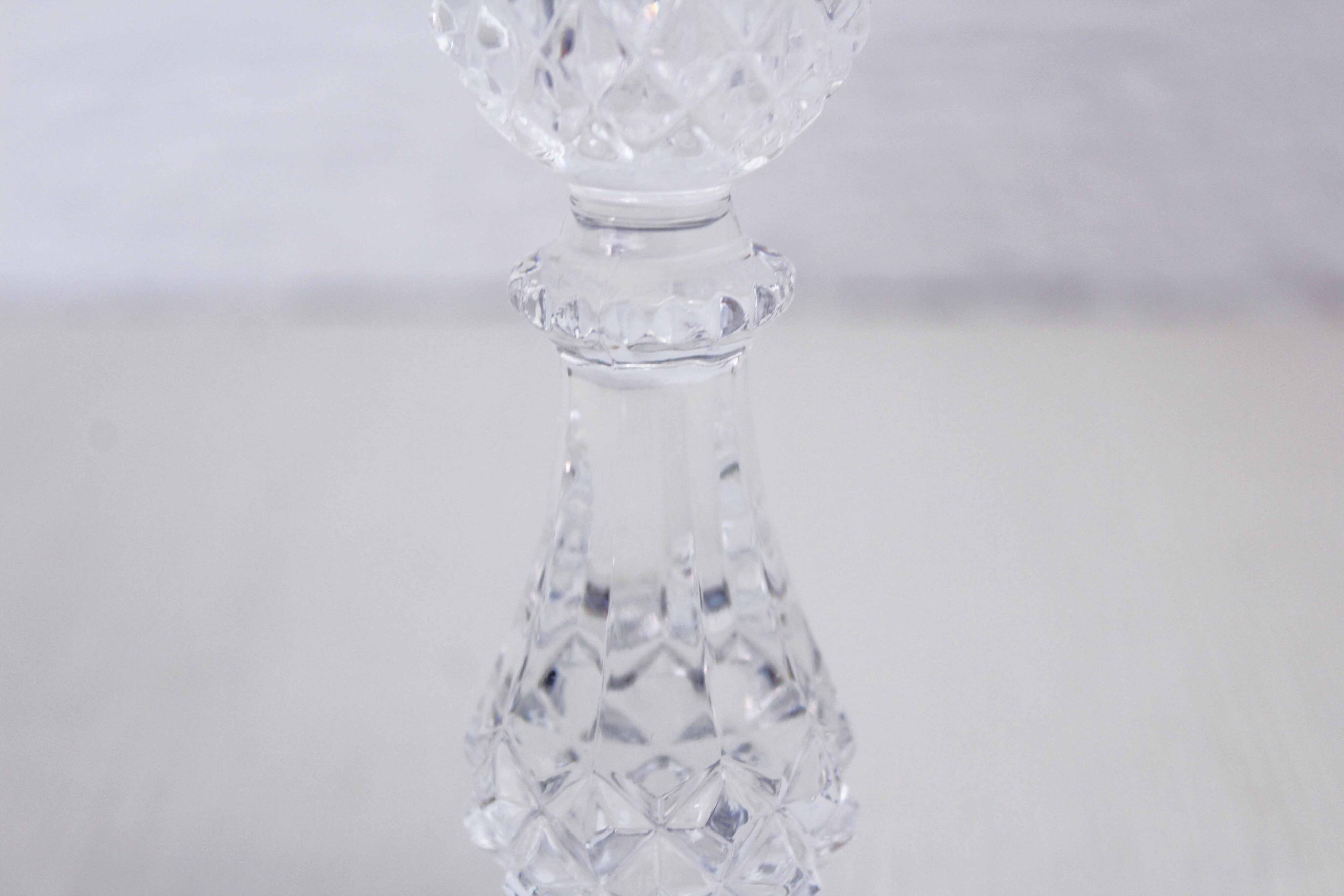 Crystal candle holder