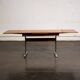 Extendable work table with chrome legs