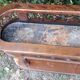 Wooden planter on wheels
