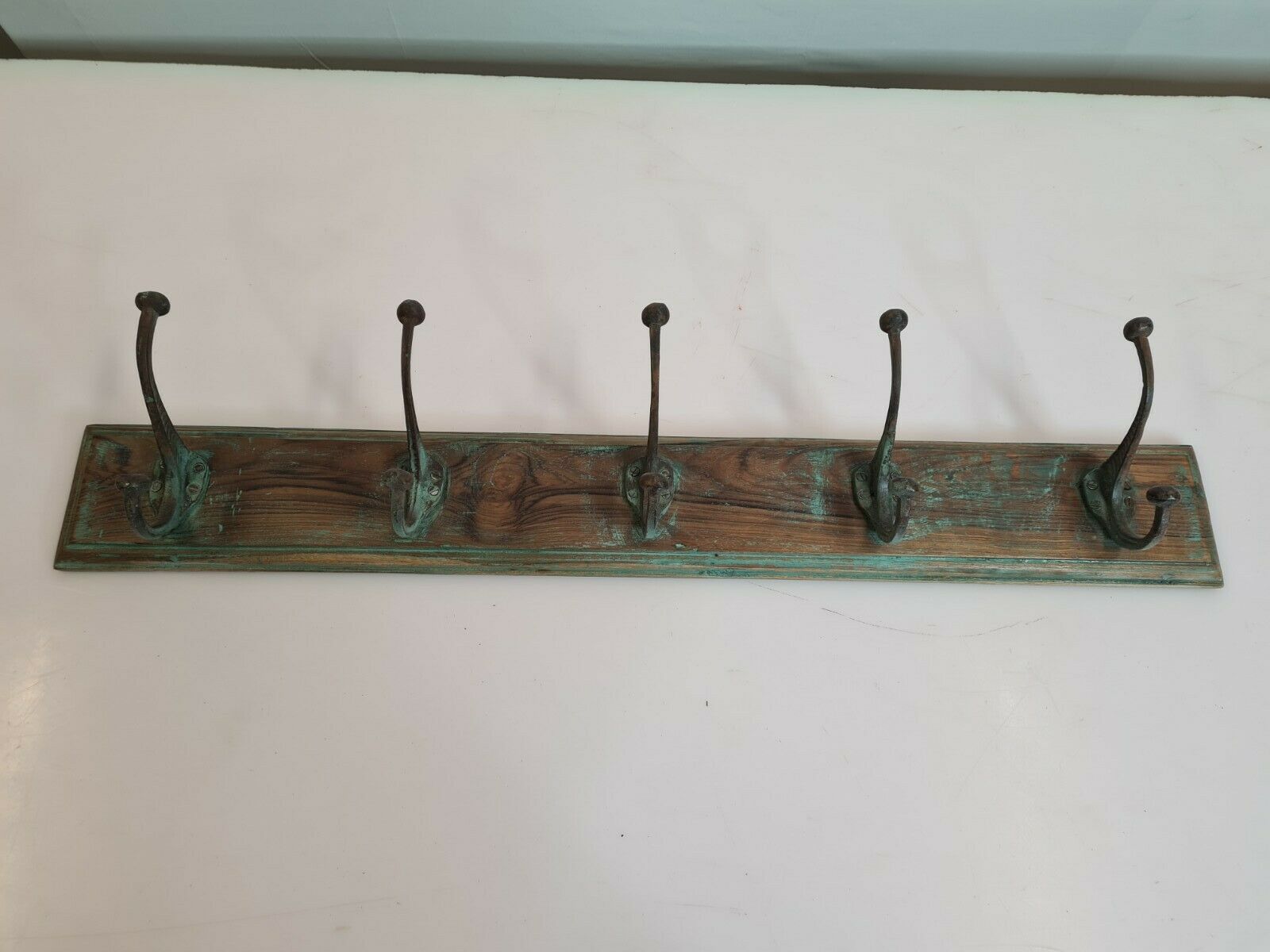 Wooden school coat rack