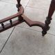Antique desk or small table in solid carved wood