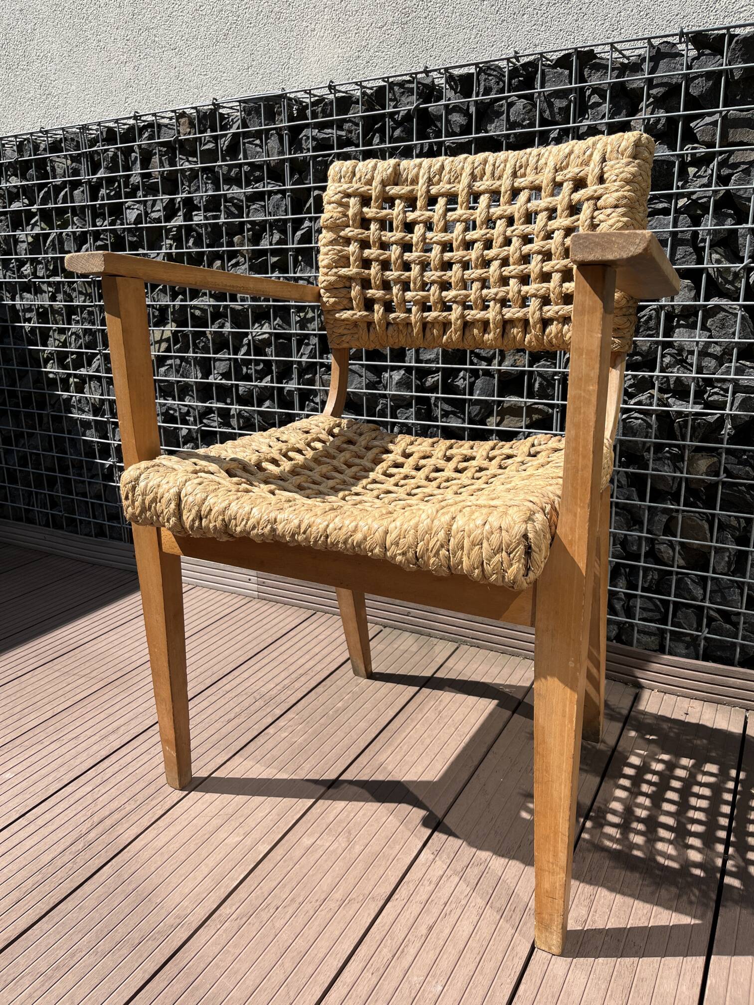 Audoux &  Minet Bridge Armchair, 1950s