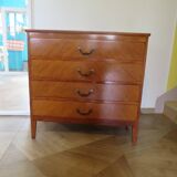 Vintage - Chest of drawers - 4 drawers - wood - 1950s/60s - modernist/Scandinavian
