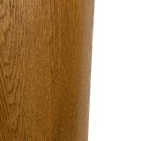 Porte-parapluie vintage en chêne, design de rangement minimaliste des années 60