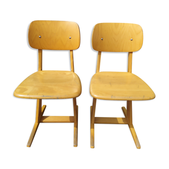 Lot of 2 Casala children's chairs - vintage