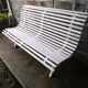 Banc de jardin à lattes vintage