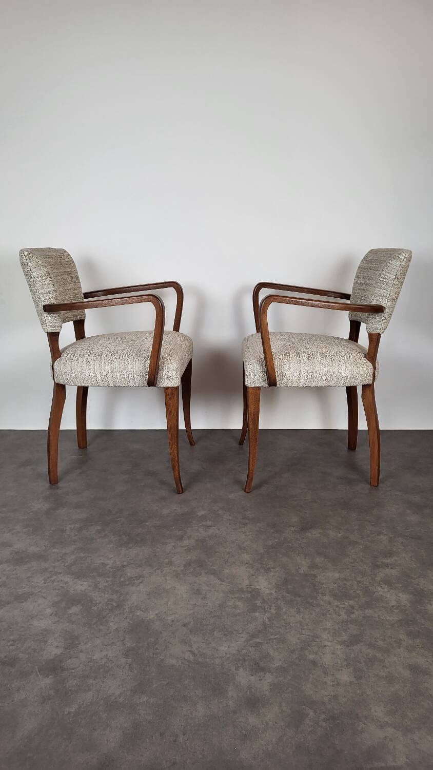 Paire de fauteuils bridge, 1950