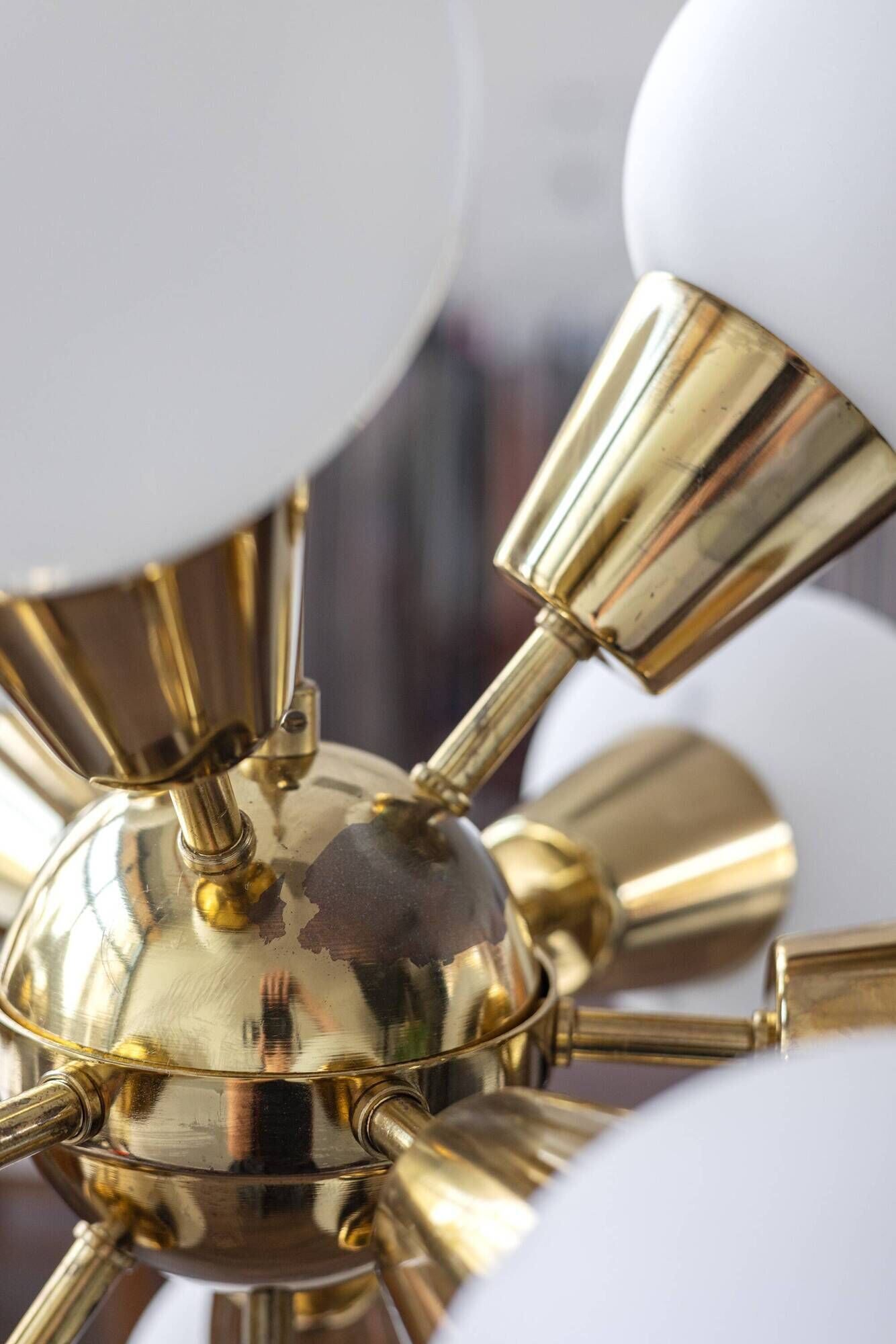 Czechoslovak Vintage Chandelier By Jaroslav Bejvl Sr. For Lustry Kamenický