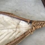 Mother-of-pearl and rattan trinket bowl