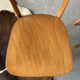 Pair of vintage 70's chairs with compass feet