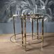Maison Ramsay 70s brass nesting tables