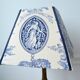 Blue toile de Jouy lampshade