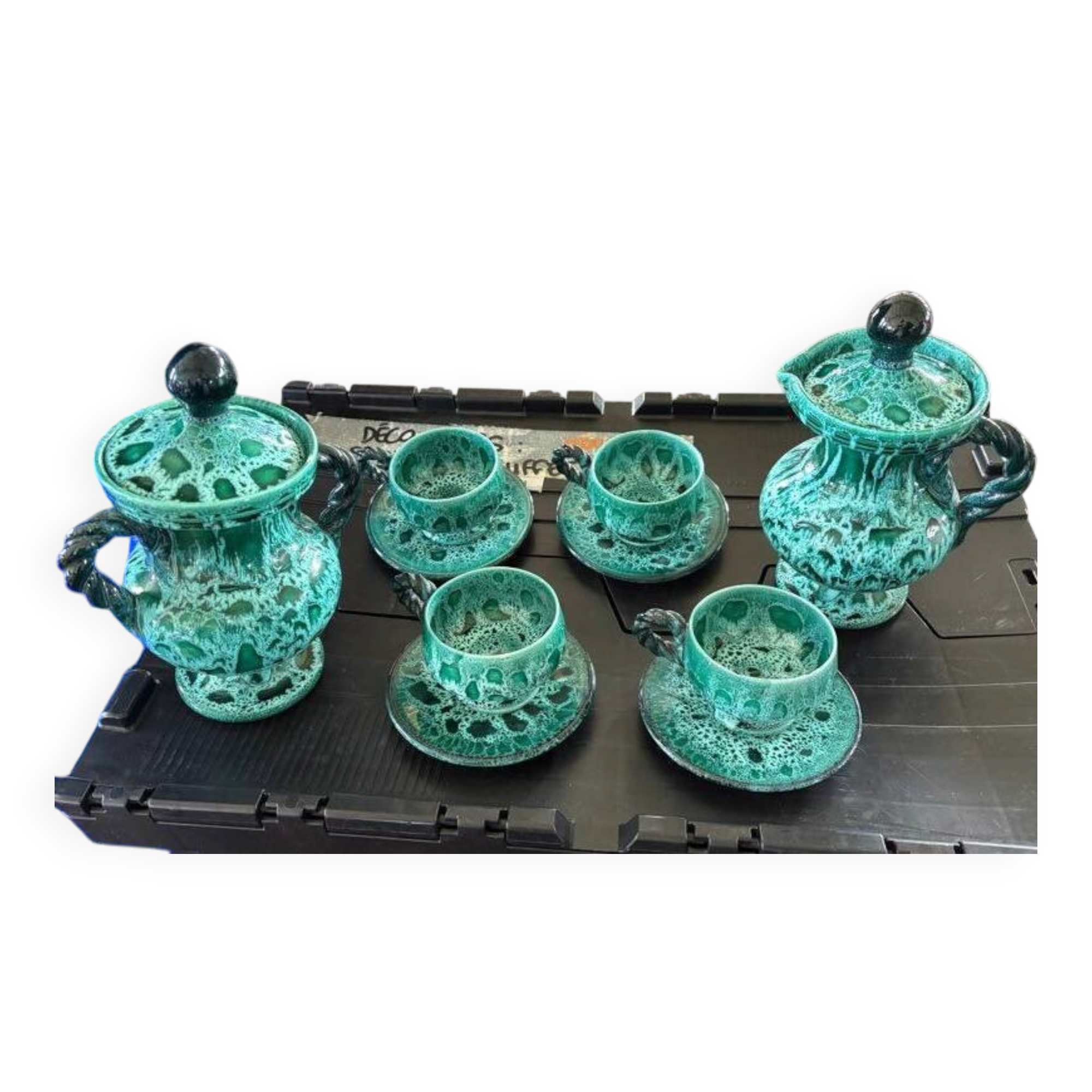 Ceramic tea service Vallauris