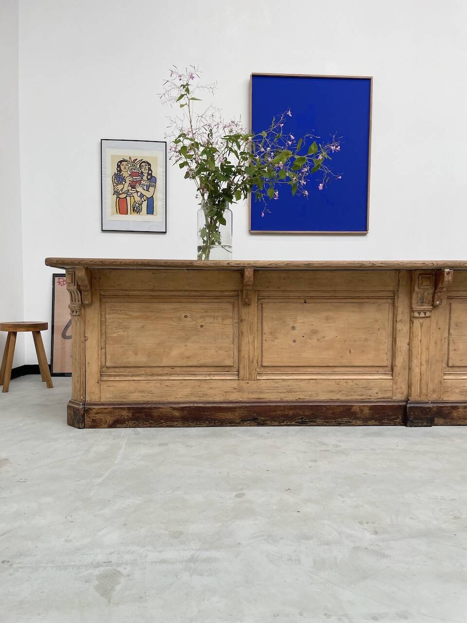 XXL oak and pine counter 350cm