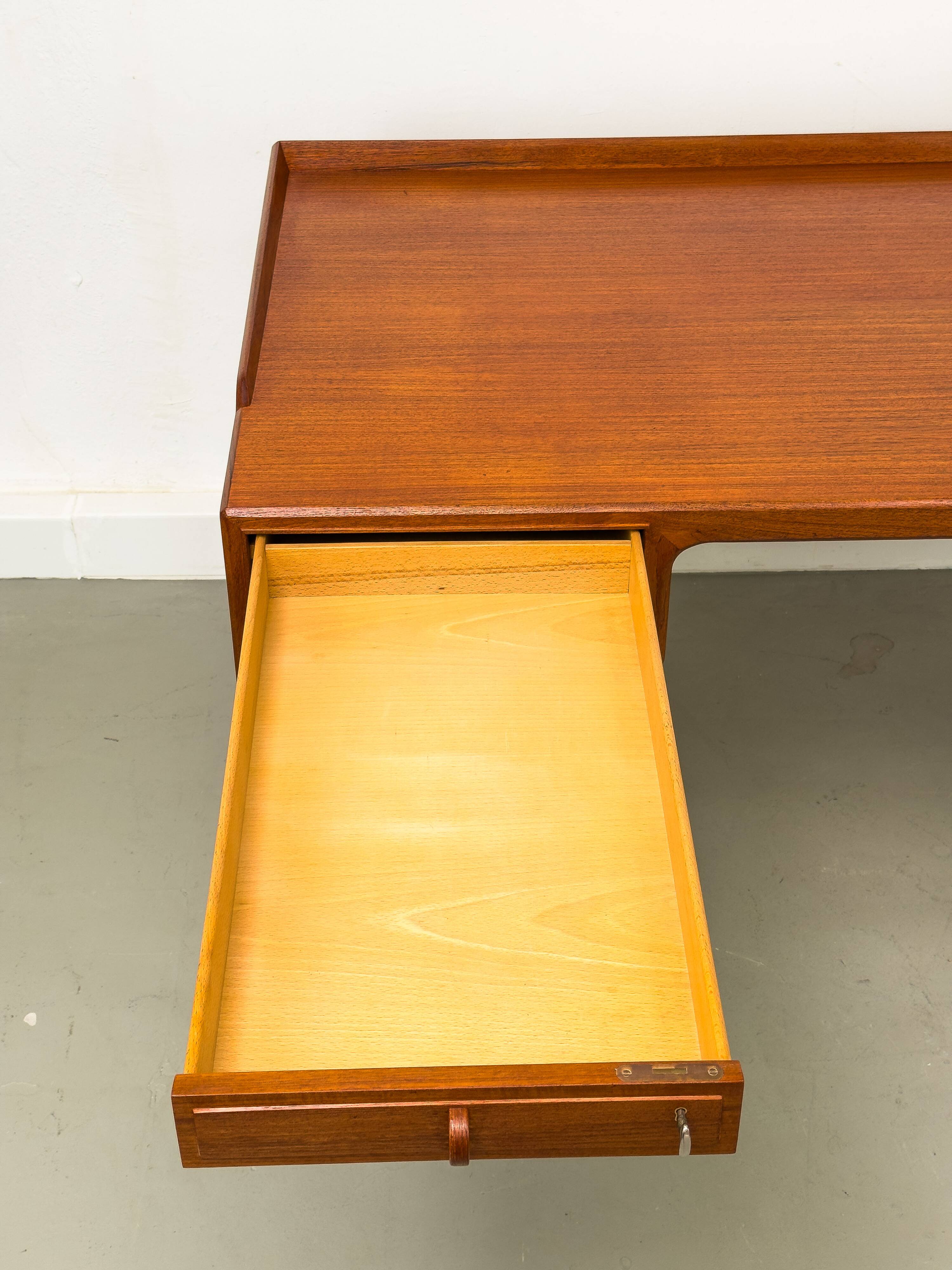 Teak Desk by Bertil Fridhagen for Bodafors, 1960s