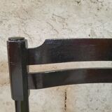 Six chaises des années 50 - bois verni