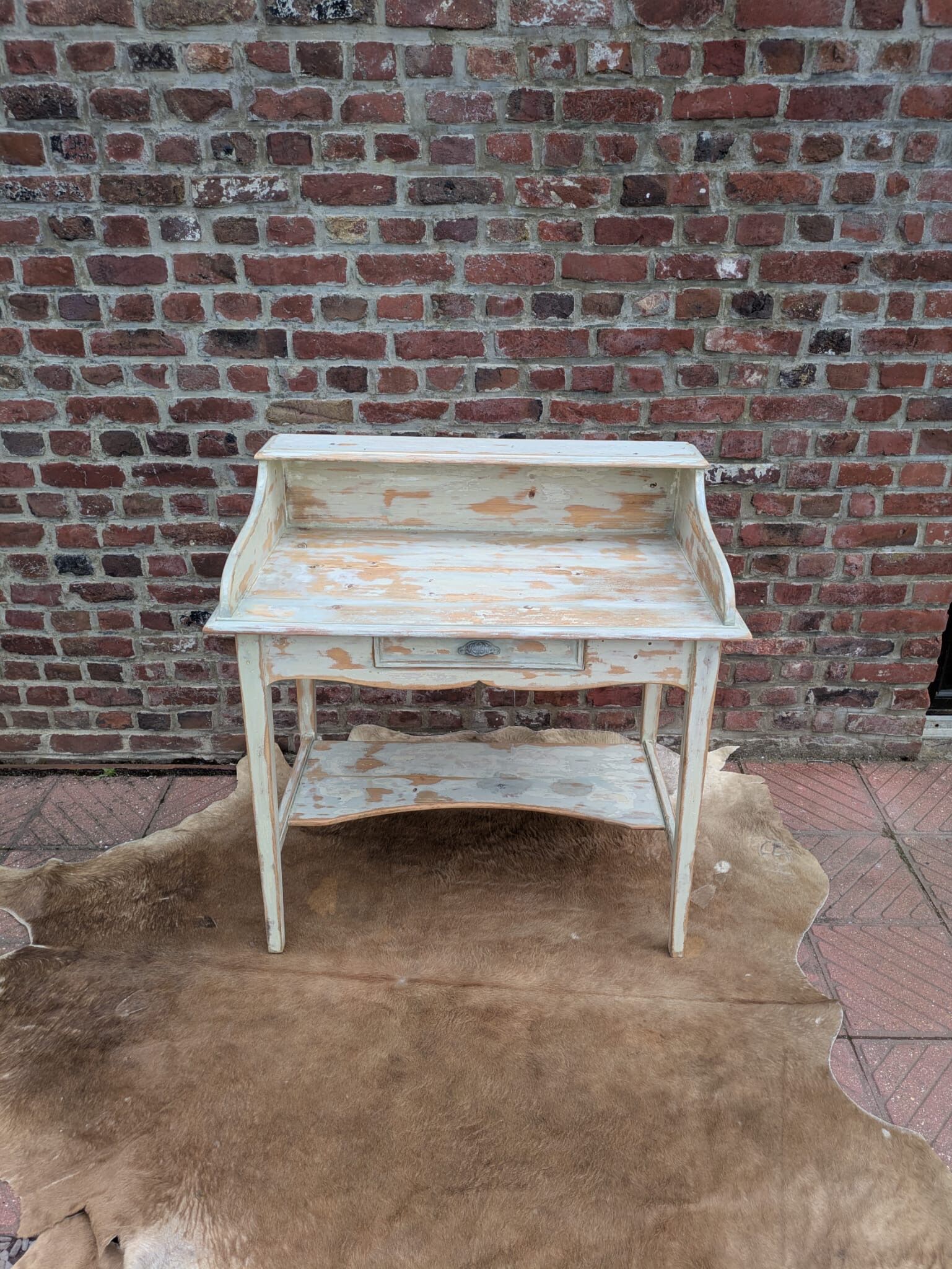 Patinated hairdresser's chair