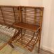With integrated nightstands vintage rattan bed