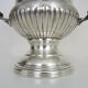 Champagne bucket shape Vintage Medici in silver metal. Year 60 70