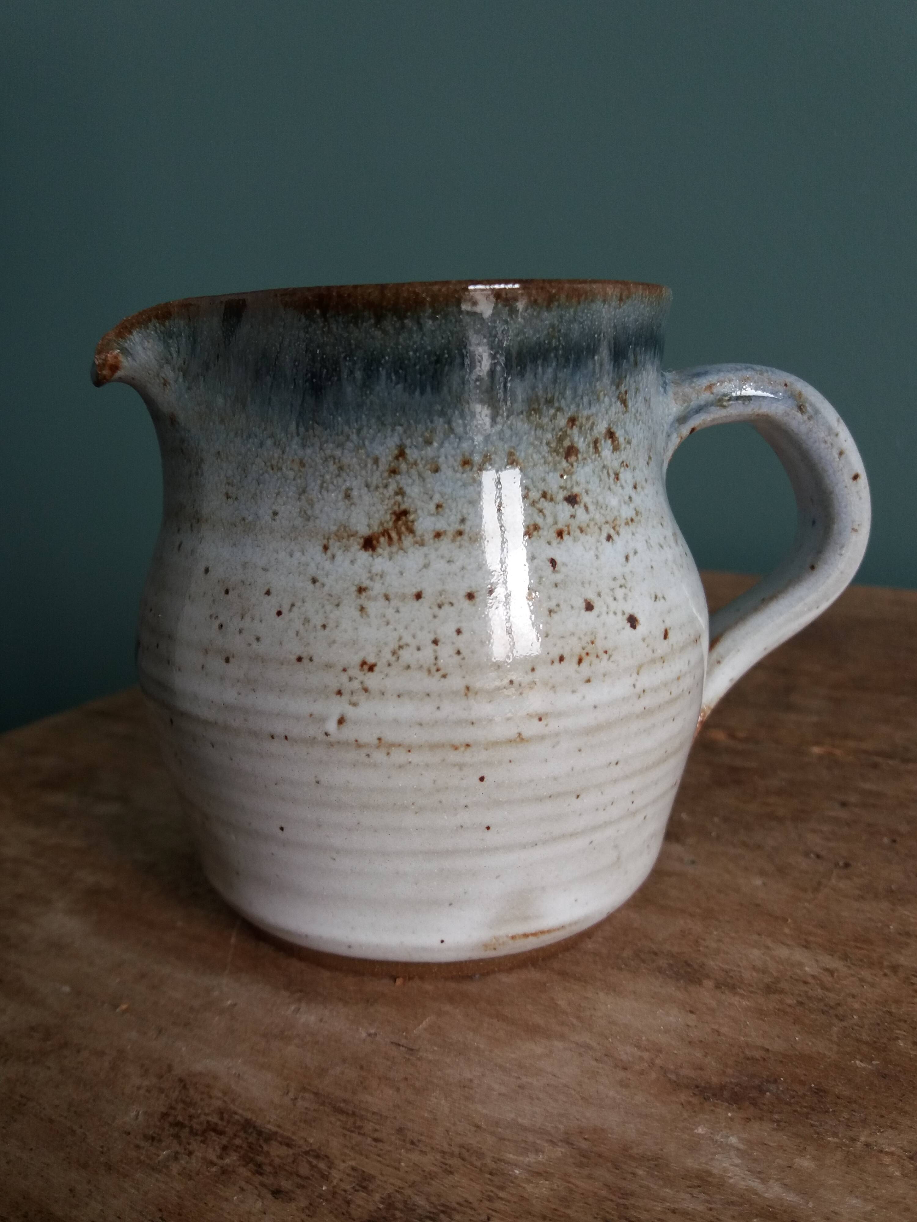 Pitcher, milk jug, signed Atch, Chantal and Thierry Robert