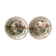Earthenware of longwy xix th 2 plates décor rooster of barnyard and fox