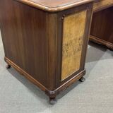1950s English desk in walnut and oak