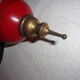 2 wall light 1950 glass opalines copper