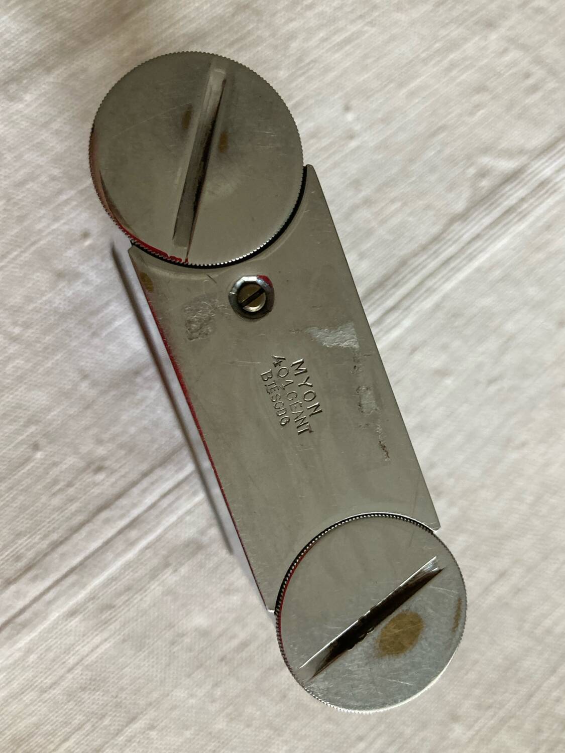 Myon table lighter, petrol-powered, 1950s