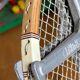 Vintage Pinguin rackets from the 1960s.