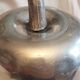 Old vintage 1970s aluminum ice bucket pear