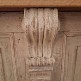 Late 19th century counter in patinated oak