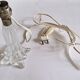 Pied de lampe cristal Art Déco 1950